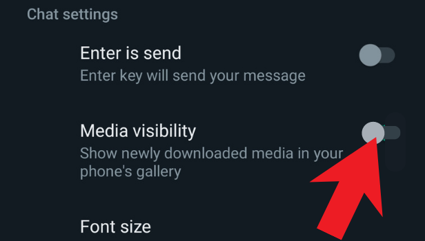 if you want to stop auto download then disable the media visibility