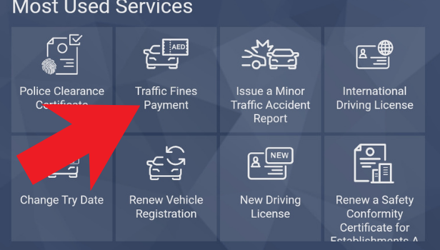 Image titled check and pay traffic fines in Abu Dhabi step 2