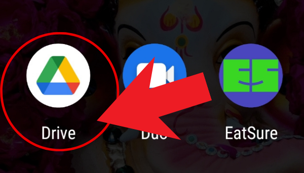 Find and open google drive on your phone