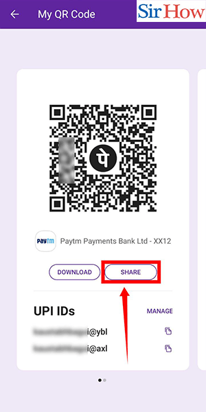 Image title share phonepe qr code step 4