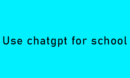 Image titled use chatgpt for school